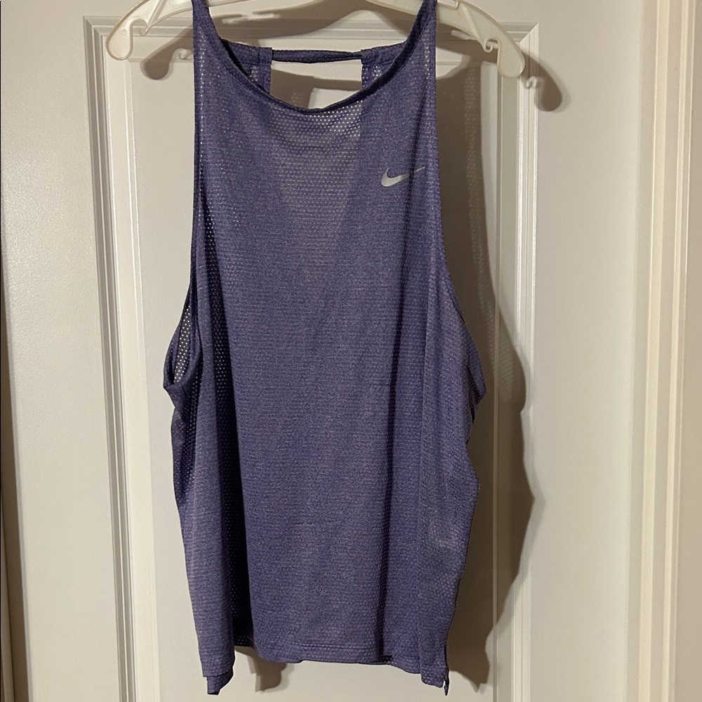 Nike Women's Mesh Tank Top in Purple Dry Fit